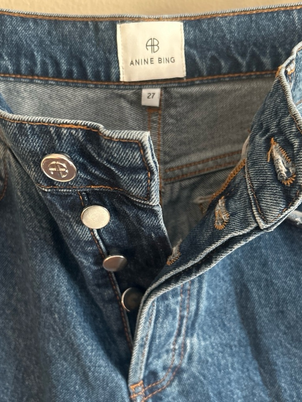 Kate High-Rise Slim Straight Denim Jeans in Clean Indigo - Picture 6 of 7